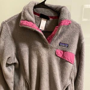 Grey Patagonia Fleece Sweater